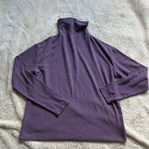 Aritzia Wilfred Free Lavender Turtleneck Long Sleeve Shirt Size Small